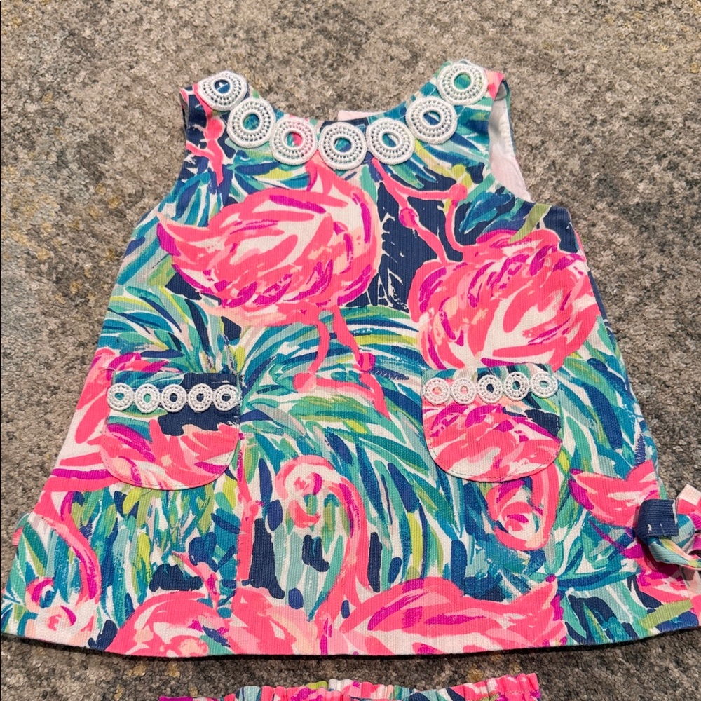 Lilly Pulitzer Pink and Blue Kids Matching Set - Picture 2 of 4